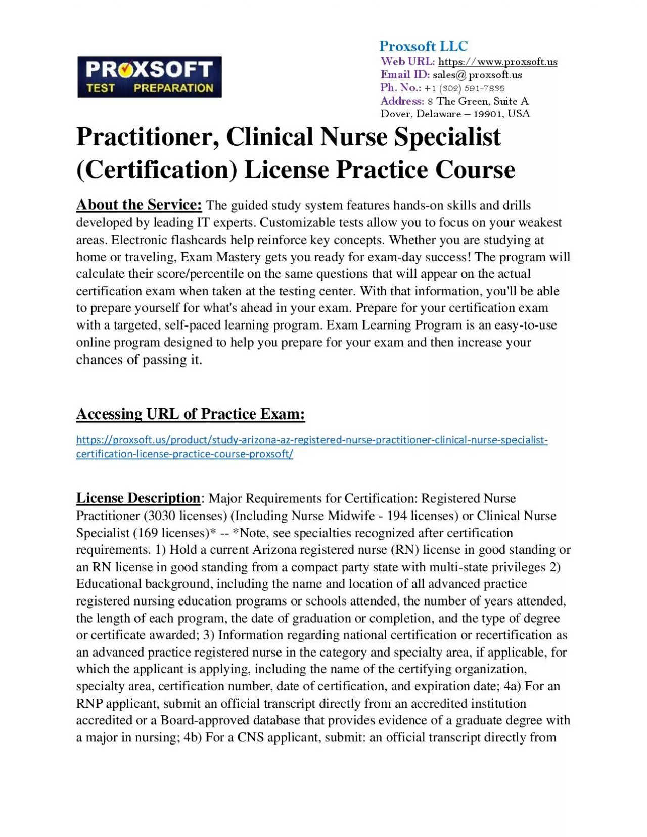 PDF-Obtain Arizona (AZ) Registered Nurse Practitioner, Clinical Nurse Specialist (Certification)