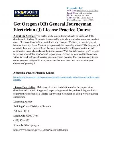 Get Oregon (OR) General Journeyman Electrician (J) License Practice Course