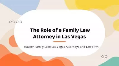 The Role of a Family Law Attorney in Las Vegas