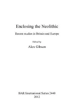 Enclosing the Neolithic
