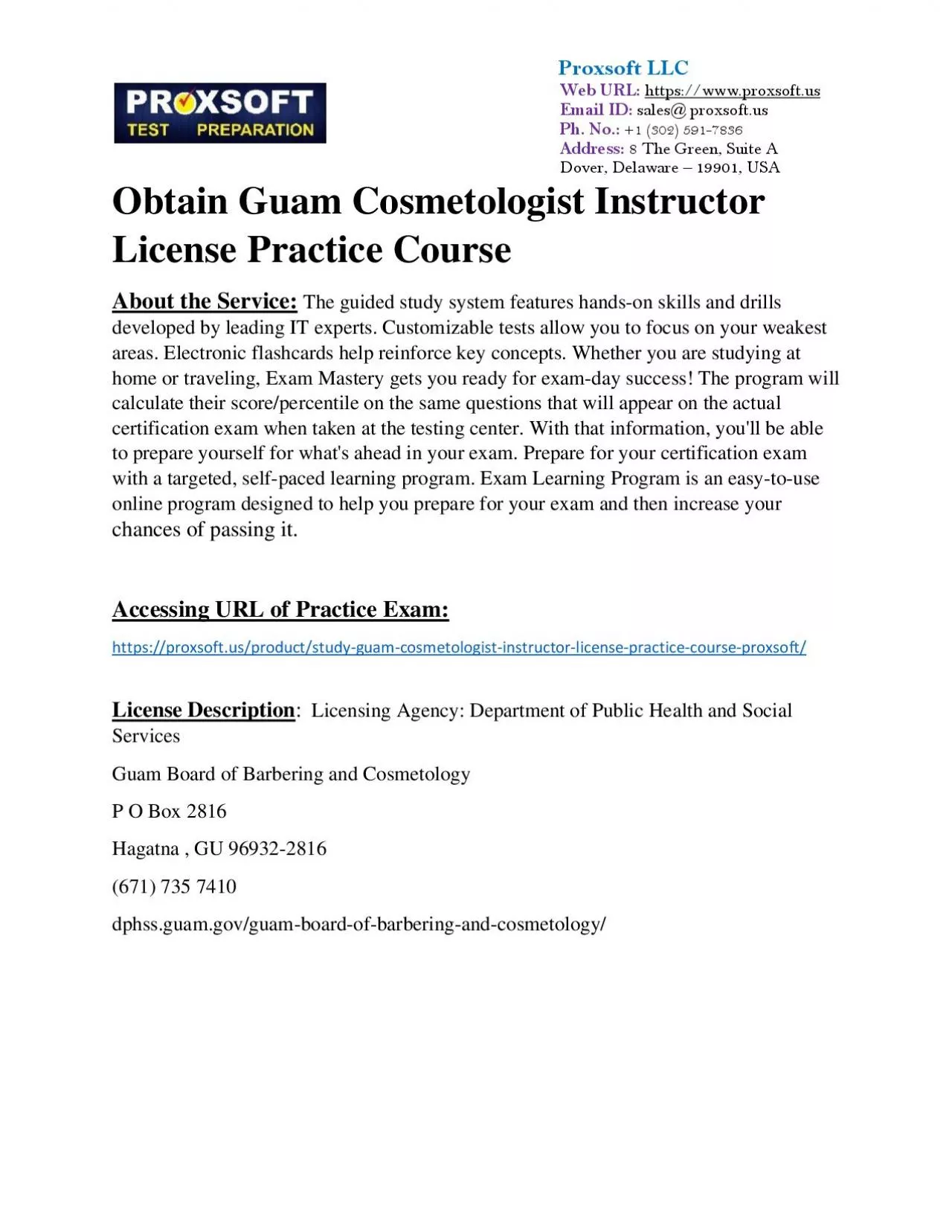 PDF-Obtain Guam Cosmetologist Instructor License Practice Course