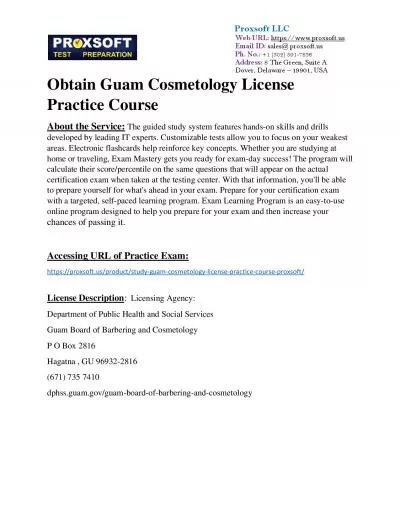 Obtain Guam Cosmetology License Practice Course