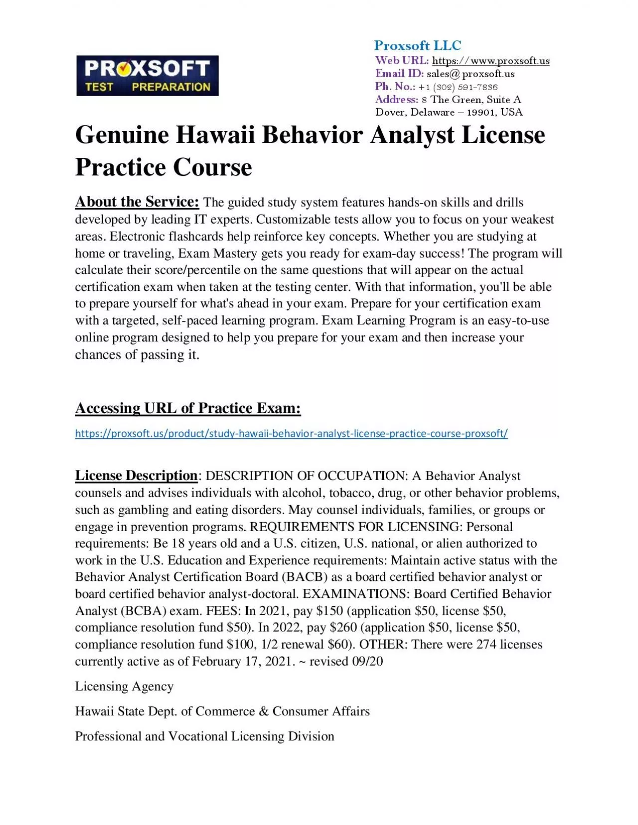 PDF-Genuine Hawaii Beauty Instructor License Practice Course