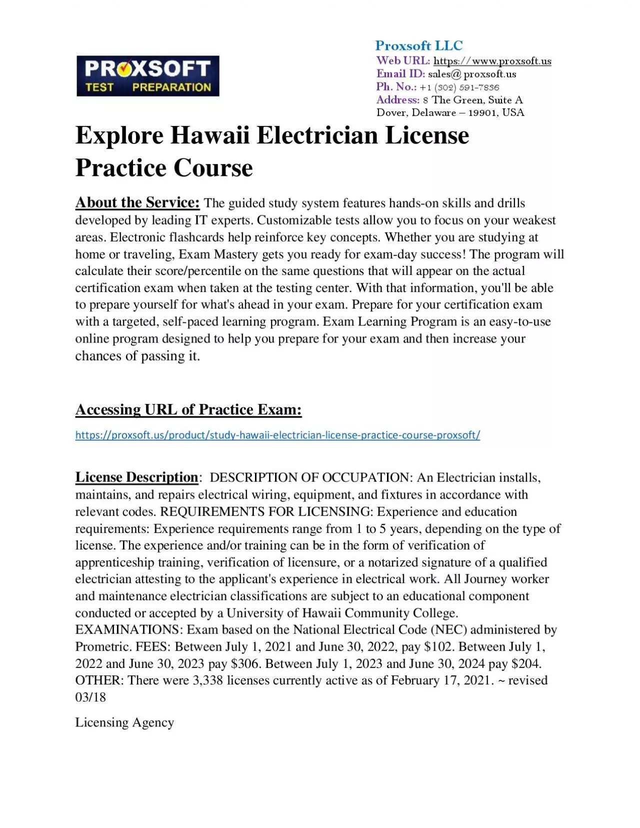 PDF-Explore Hawaii Electrician License Practice Course