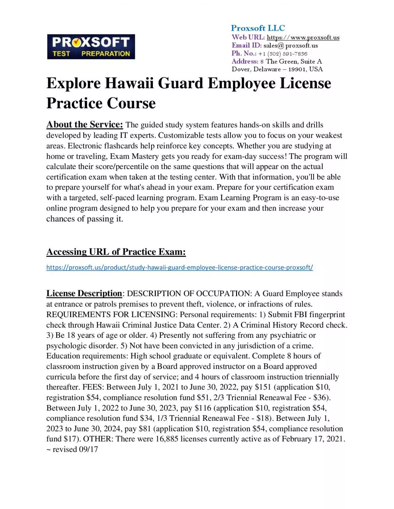 PDF-Explore Hawaii Guard Employee License Practice Course