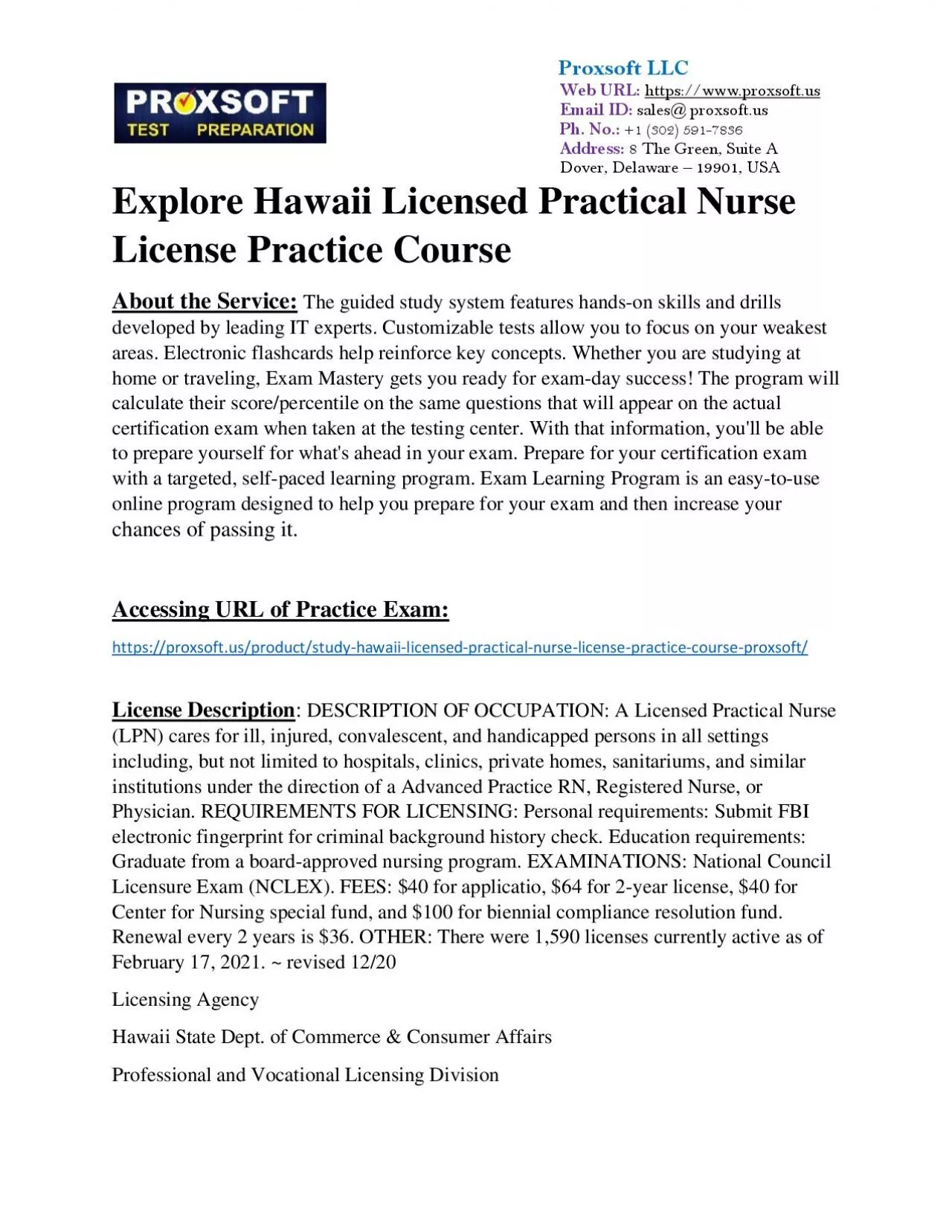 PDF-Explore Hawaii Licensed Practical Nurse License Practice Course