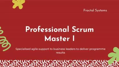 Professional Scrum Master I