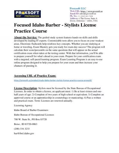 Focused Idaho Barber - Stylists License Practice Course