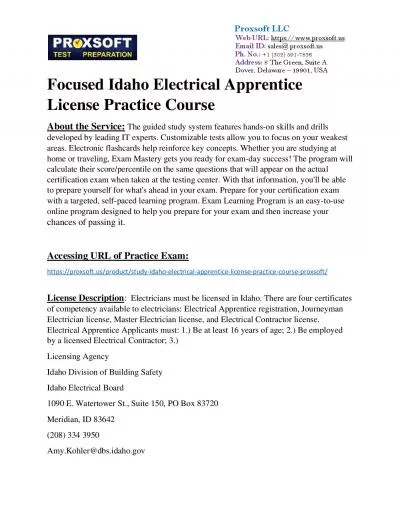 Focused Idaho Electrical Apprentice License Practice Course