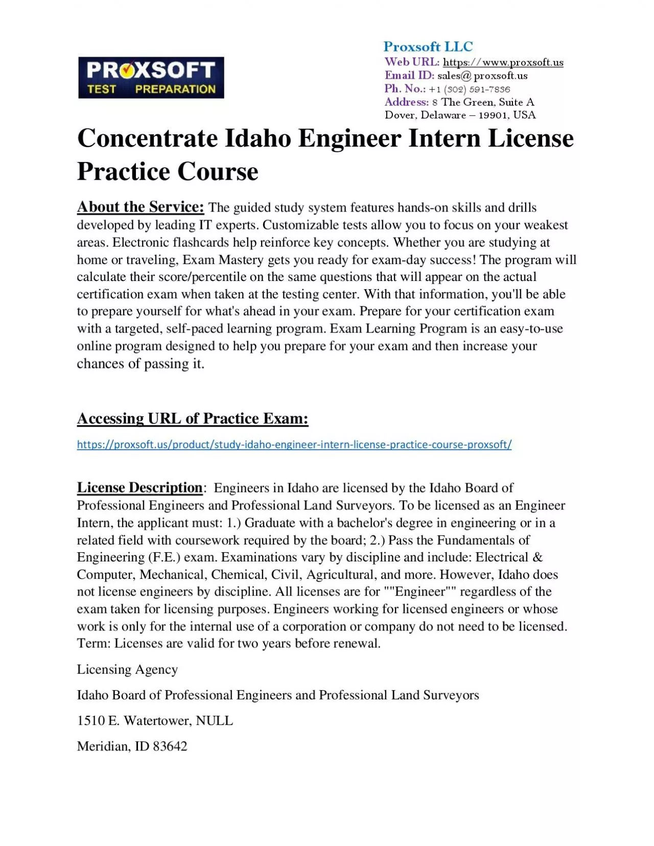 PDF-Concentrate Idaho Engineer Intern License Practice Course