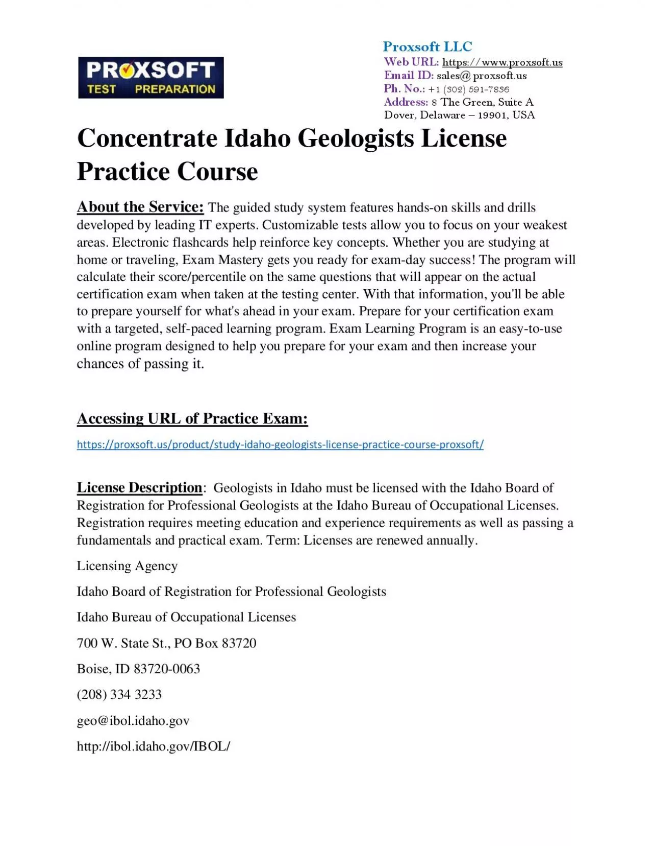 PDF-Concentrate Idaho Geologists License Practice Course