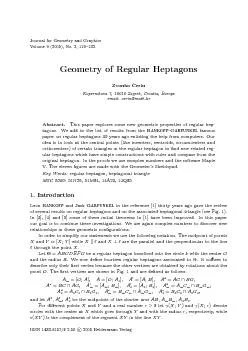 JournalforGeometryandGraphicsVolume9(2005),No.2,119{132.GeometryofRegu