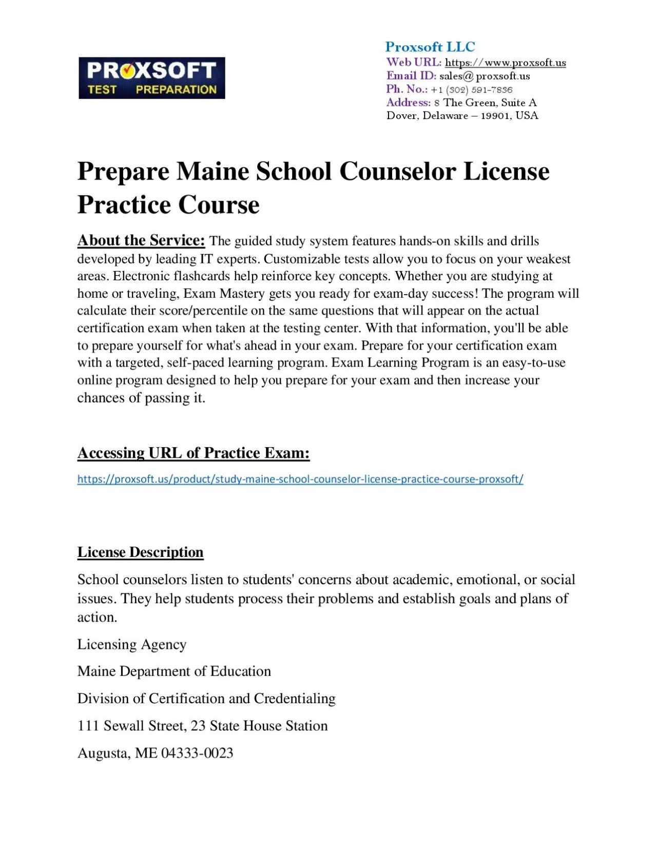 PDF-Prepare Maine School Counselor License Practice Course