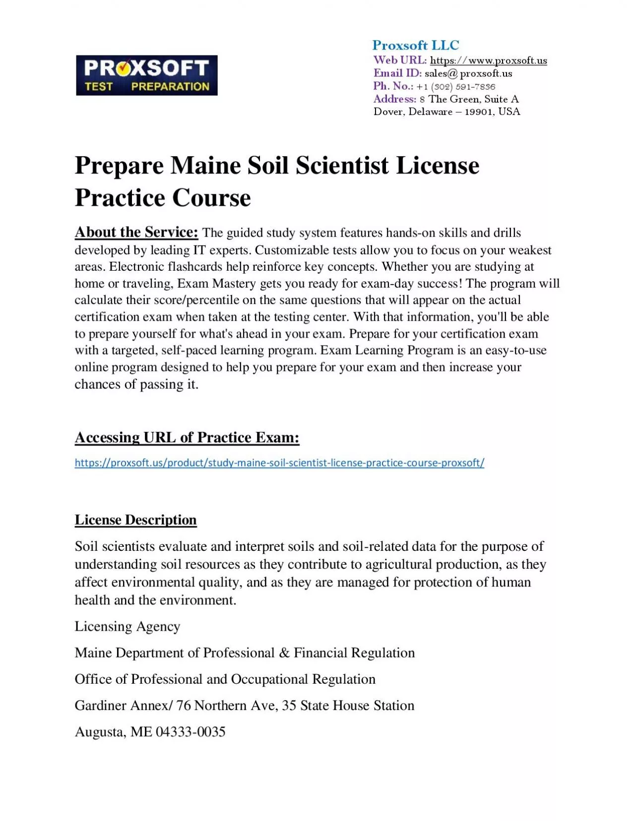 PDF-Prepare Maine Soil Scientist License Practice Course