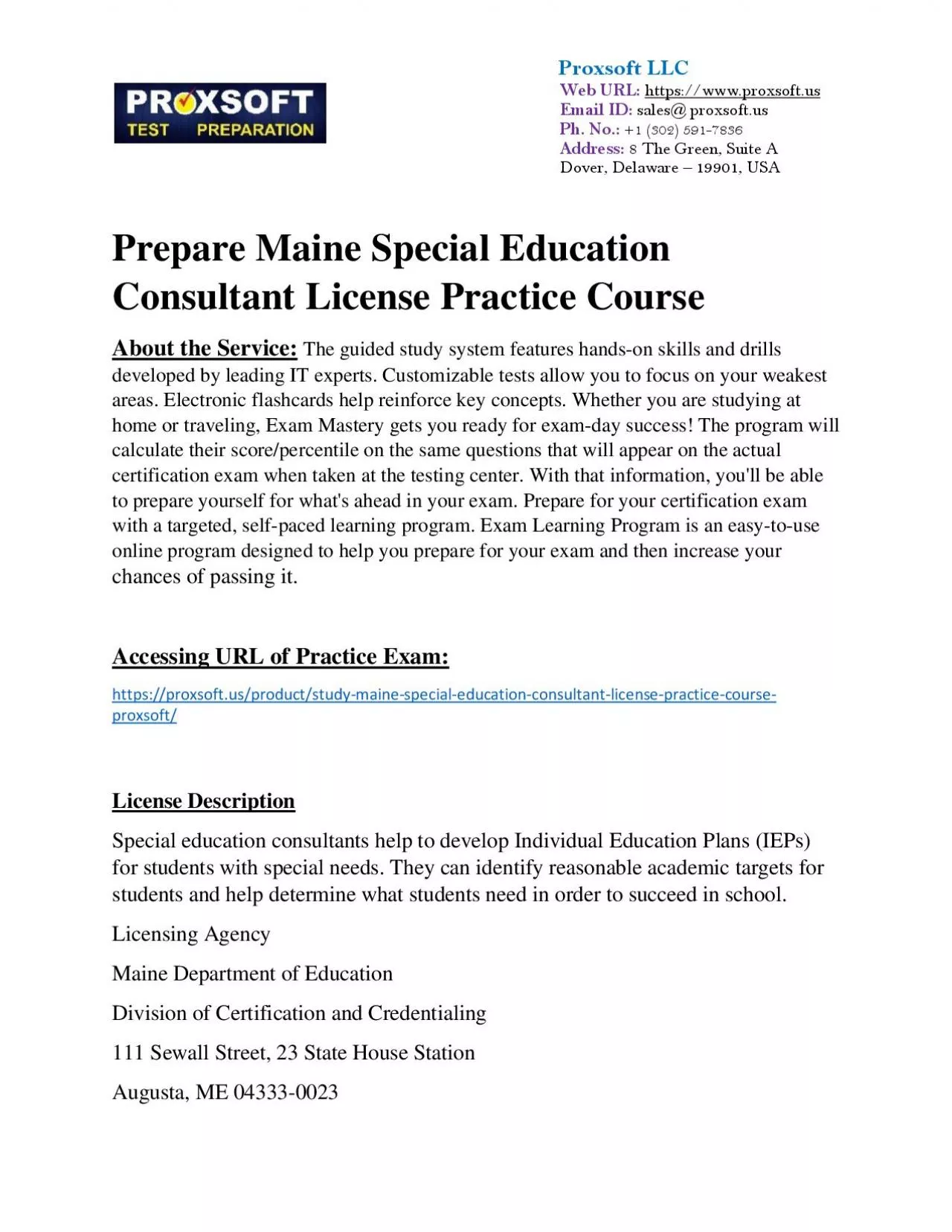 PDF-Prepare Maine Special Education Consultant License Practice Course