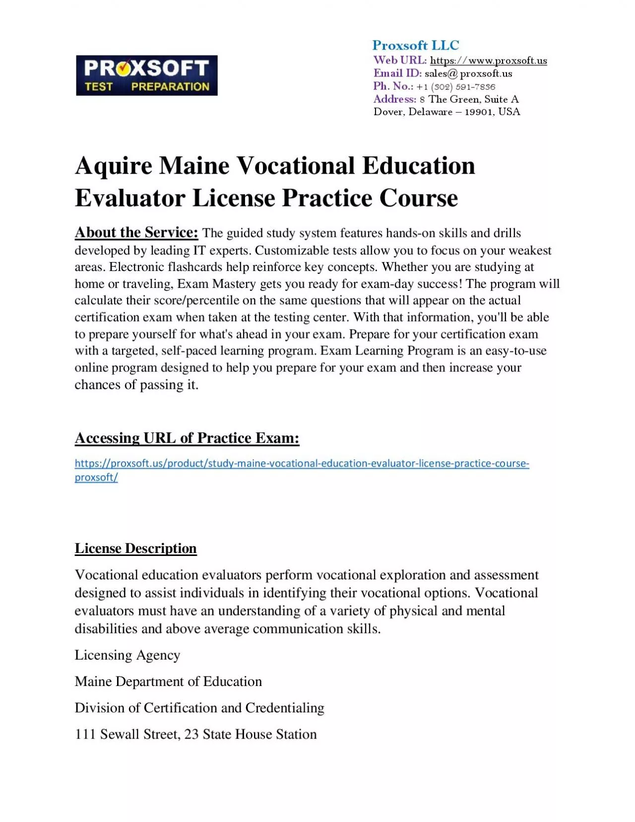 PDF-Aquire Maine Vocational Education Evaluator License Practice Course