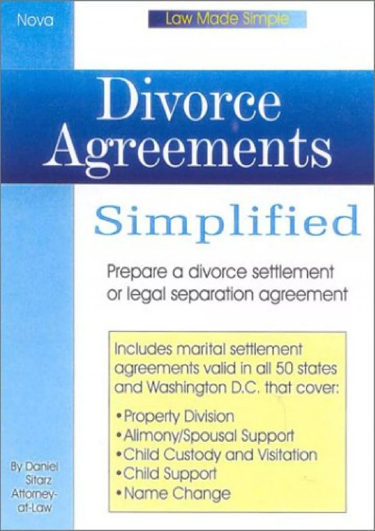 PDF-Read Book Divorce Agreements Simplified