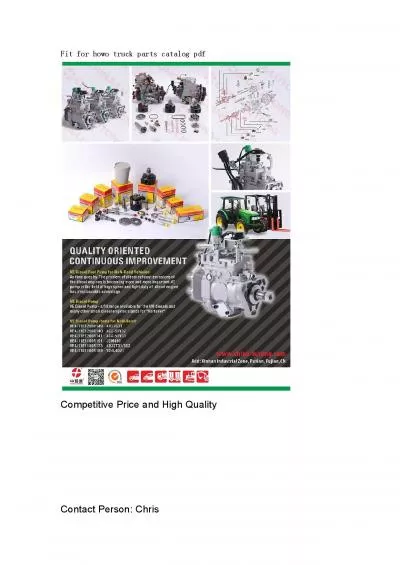 Fit for howo truck parts catalog pdf