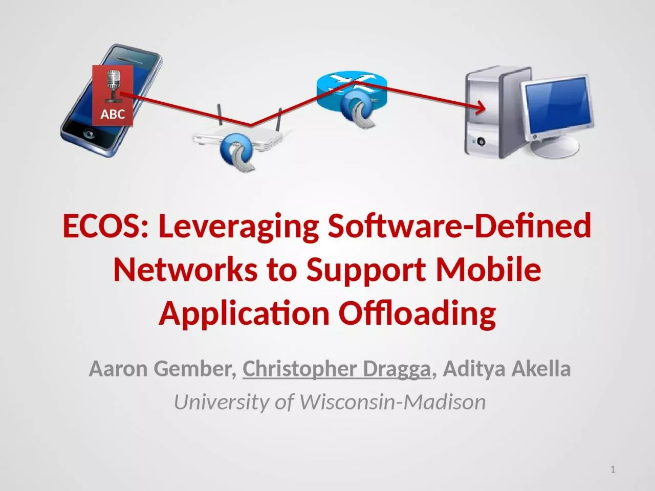 PPT-ABC ECOS: Leveraging Software-Defined Networks to Support Mobile Application Offloading