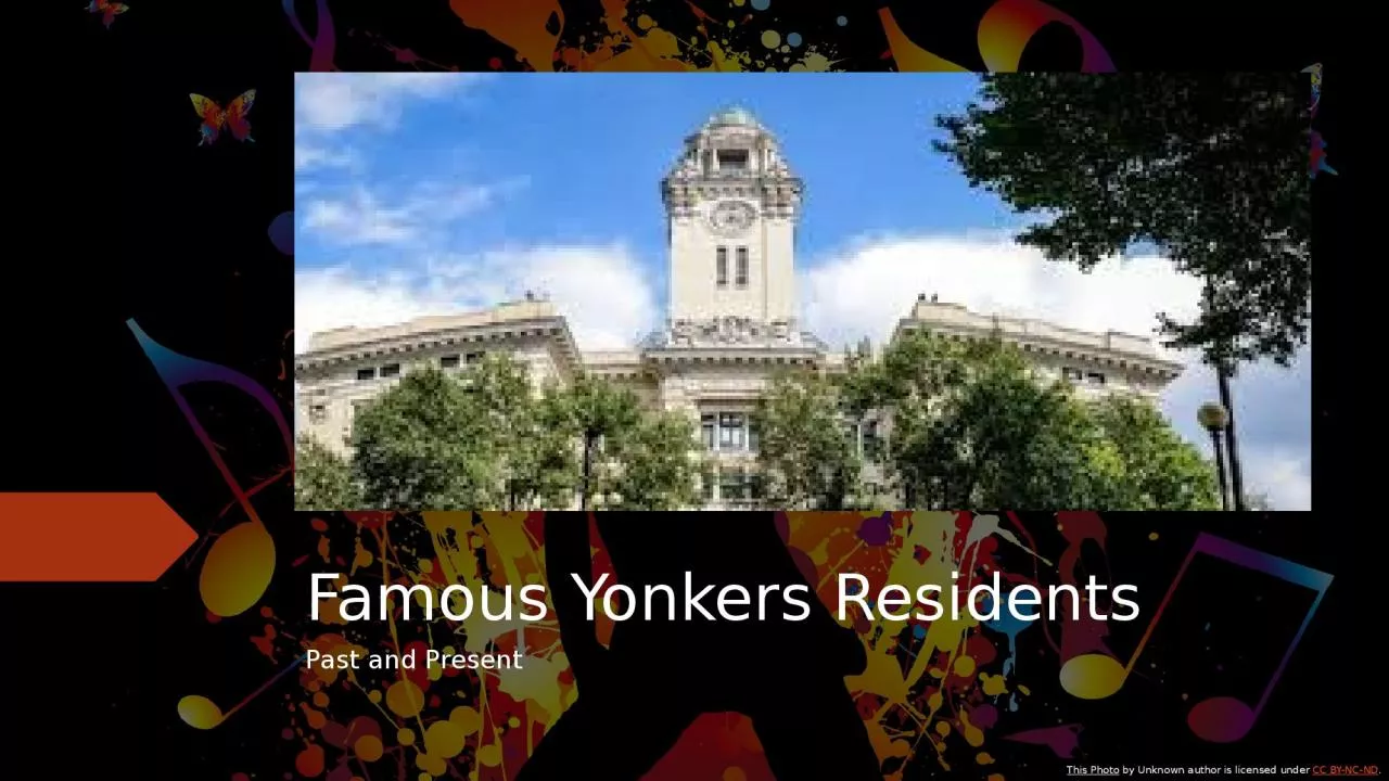 PPT-Famous Yonkers Residents