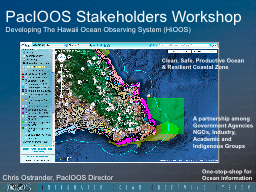 PacIOOS Stakeholders  Workshop