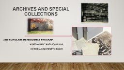 PPT-ARCHIVES AND Special collections