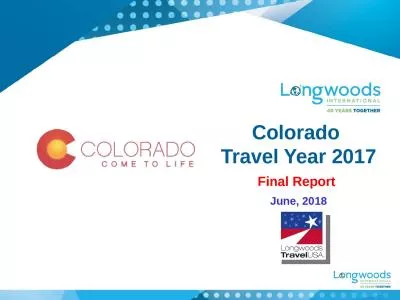 Colorado  Travel Year 2017