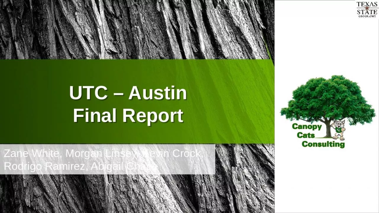 PPT-UTC – Austin Final Report