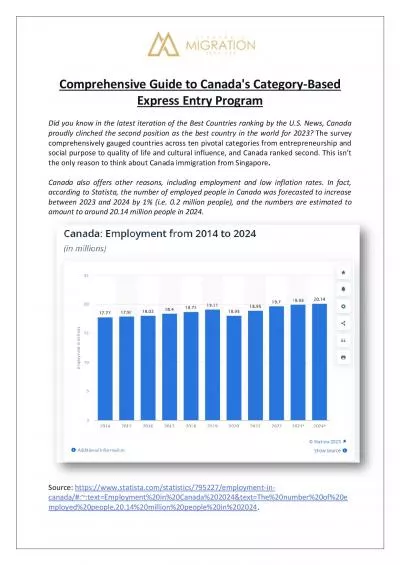 Comprehensive Guide to Canada\'s Category-Based Express Entry Program