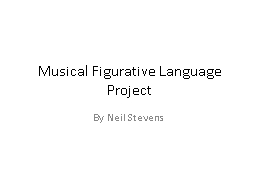 Musical Figurative Language Project