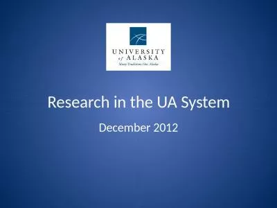 Research in the UA System