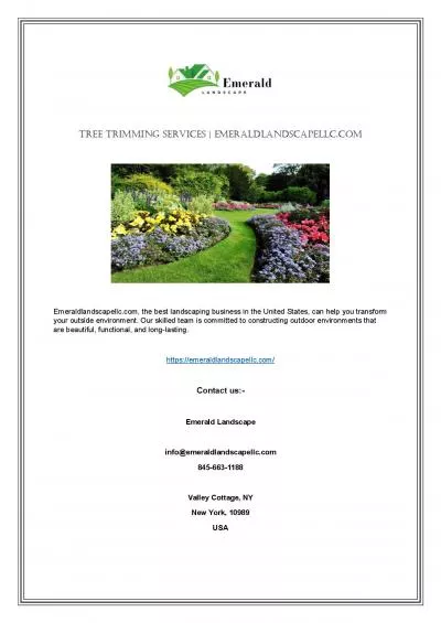 Landscape Maintenance Contractors | Emeraldlandscapellc.com