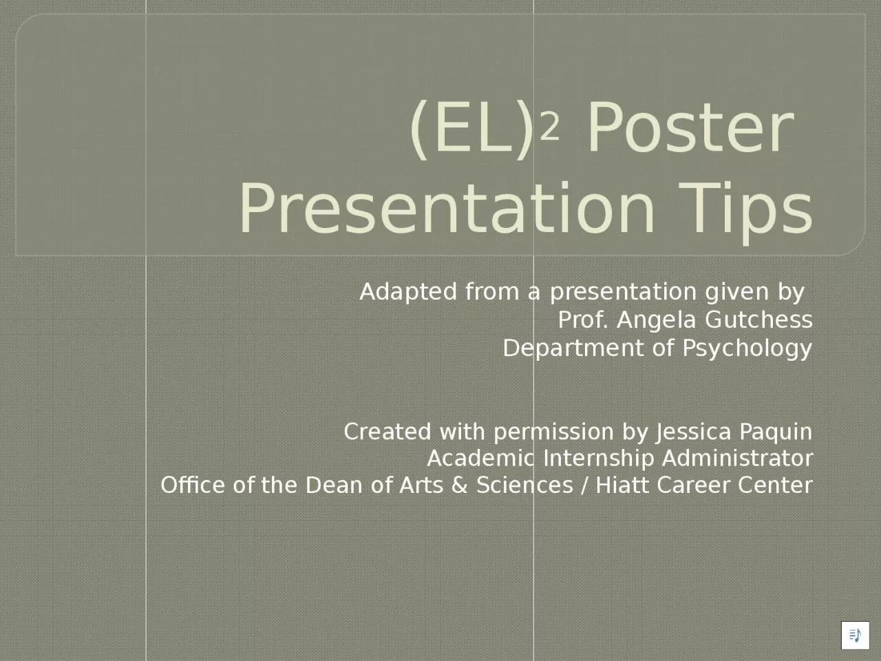 PPT-(EL) 2 Poster Presentation