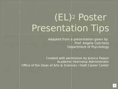 (EL) 2  Poster  Presentation