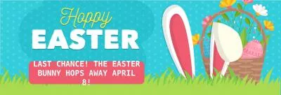 LAST CHANCE! THE  EASTER BUNNY HOPS AWAY APRIL 8!