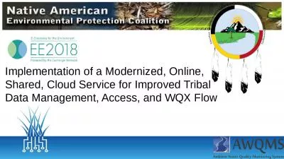 Implementation of a Modernized, Online, Shared, Cloud Service for Improved Tribal Data