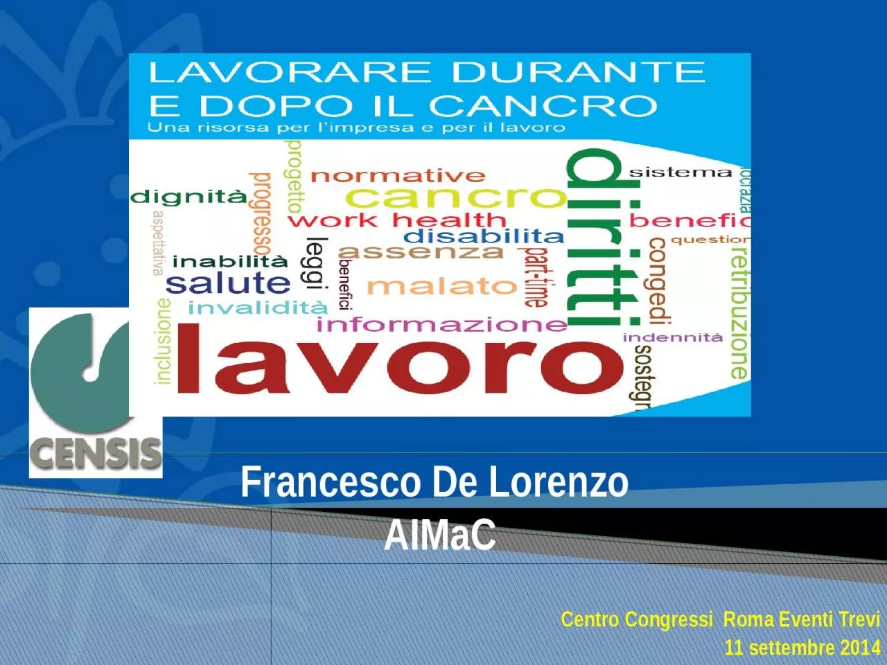 PPT-Francesco De Lorenzo AIMaC