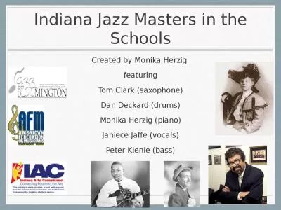 Indiana Jazz Masters in the Schools