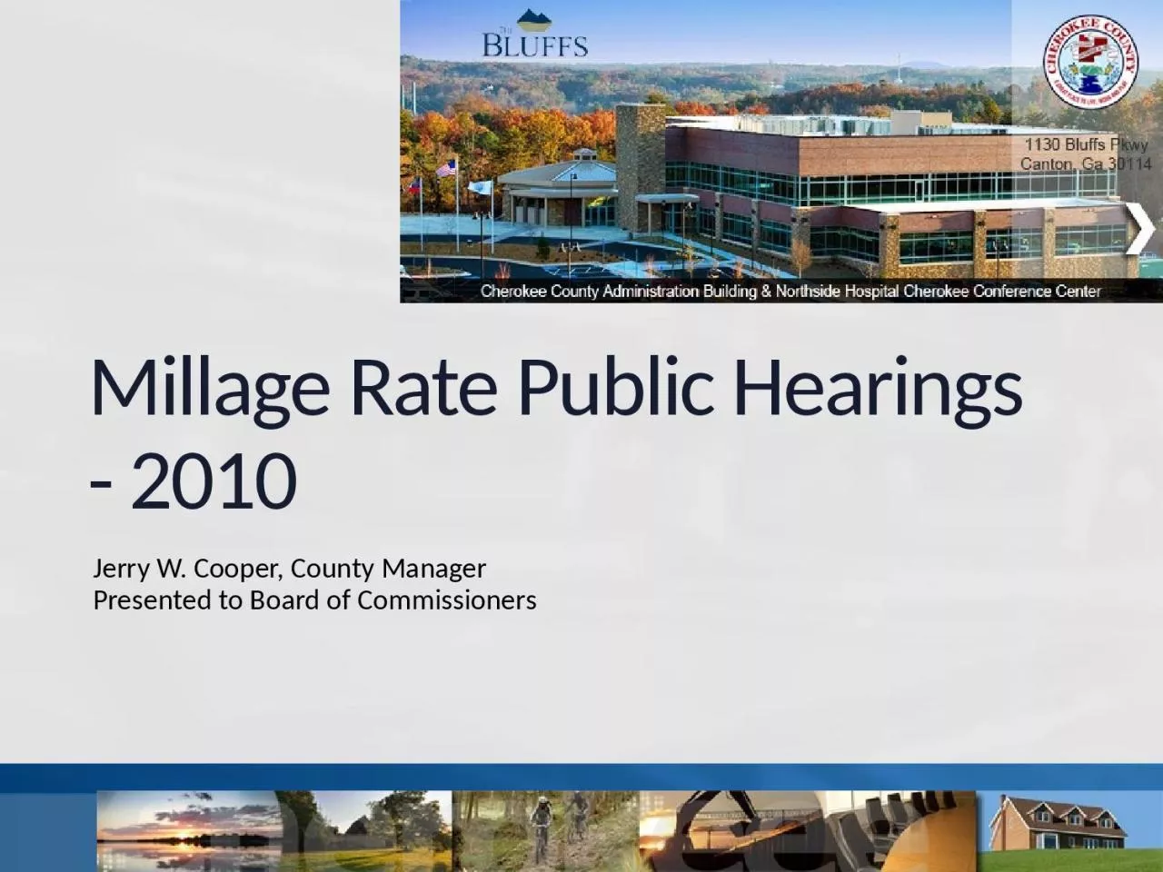 Millage Rate Public Hearings - 2010