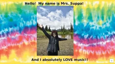 Hello!  My name is Mrs. Suppa!