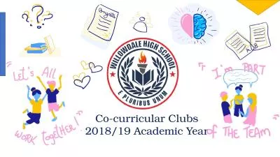 Co-curricular Clubs 2018/19 Academic Year