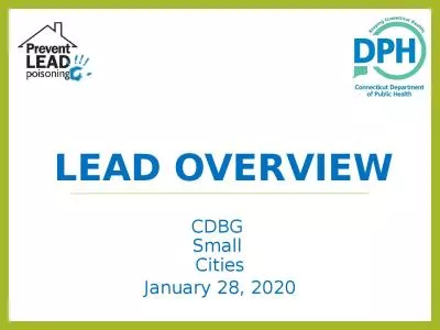 Lead Overview CDBG  Small