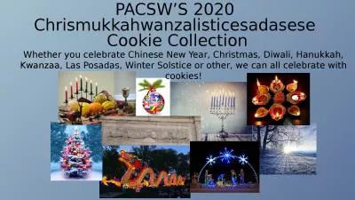 PACSW’S 2020  Chrismukkahwanzali