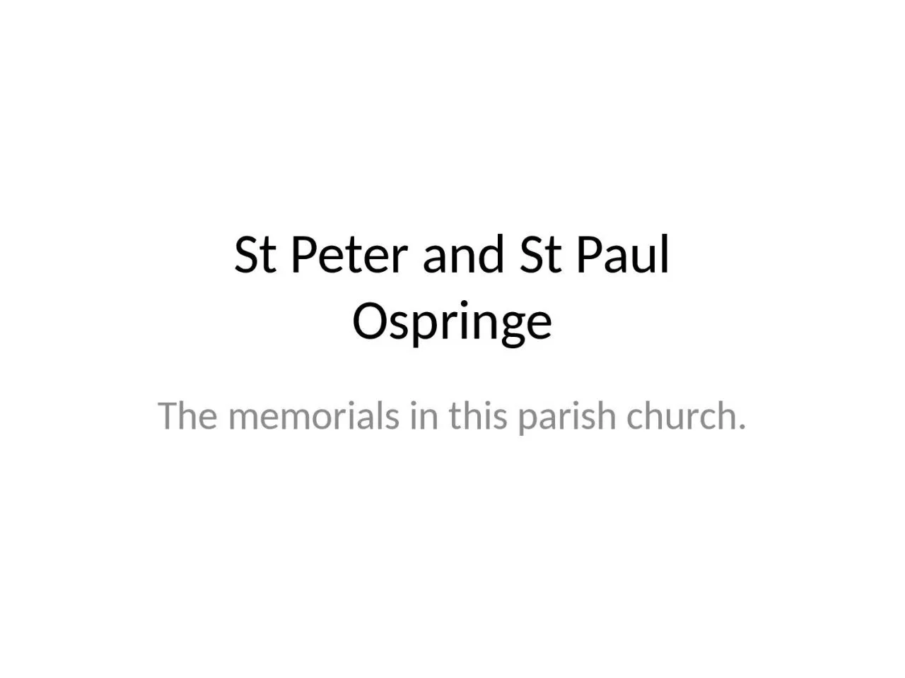 PPT-St Peter and St Paul Ospringe