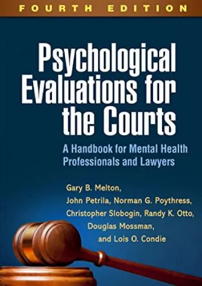 PDF/READ Psychological Evaluations for the Courts: A Handbook for Mental Health