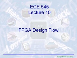 FPGA Design  Flow   ECE