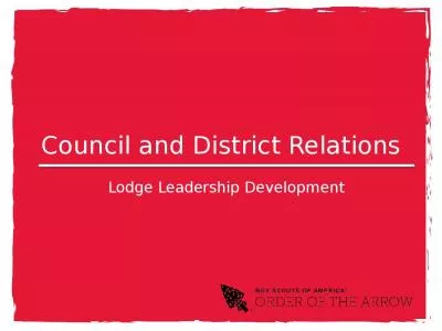 Council and District Relations