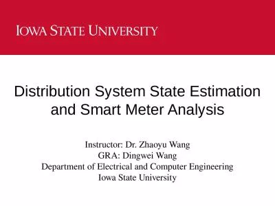 Distribution System State Estimation and Smart Meter Analysis