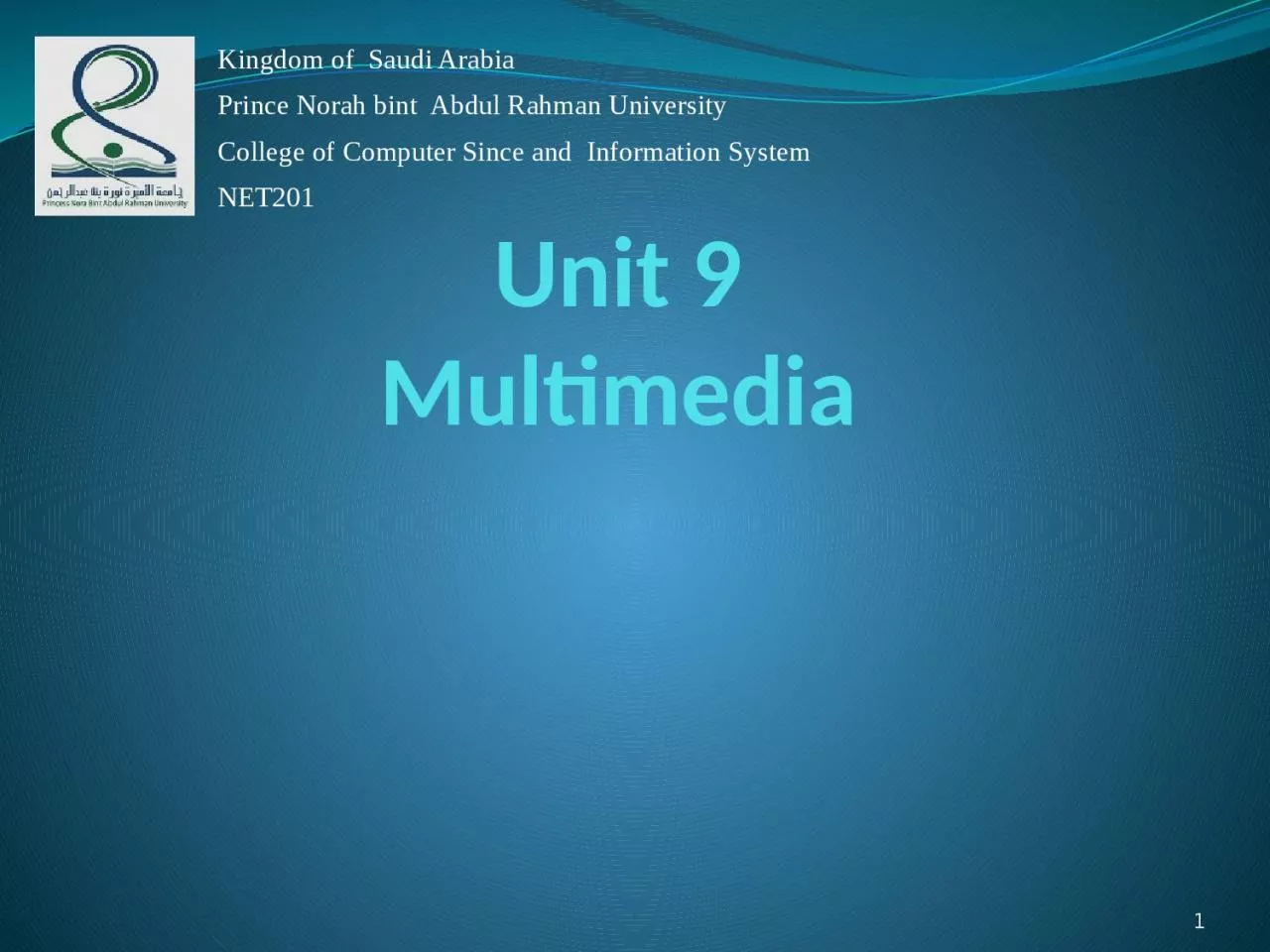 Unit 9 Multimedia 1 Kingdom of  Saudi Arabia