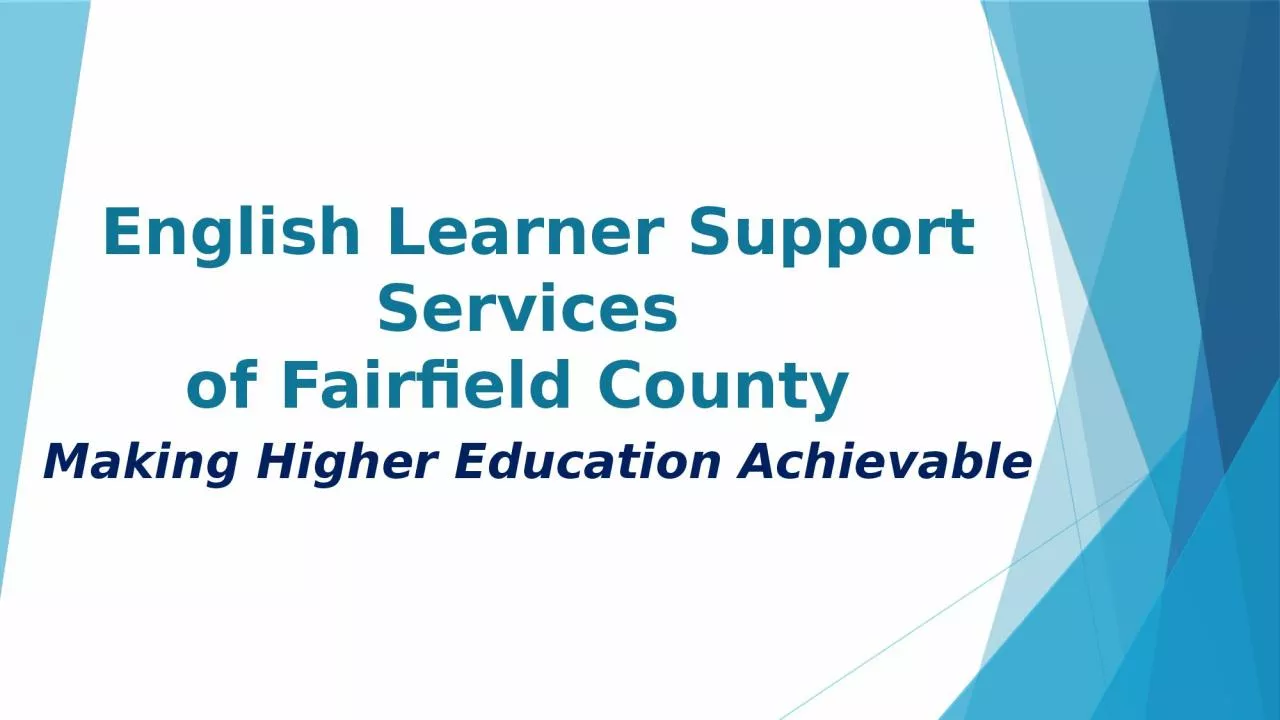 PPT-English Learner Support Services